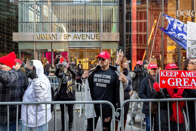 Less than two dozen Proud Boys and supporters attended Saturday's demonstration